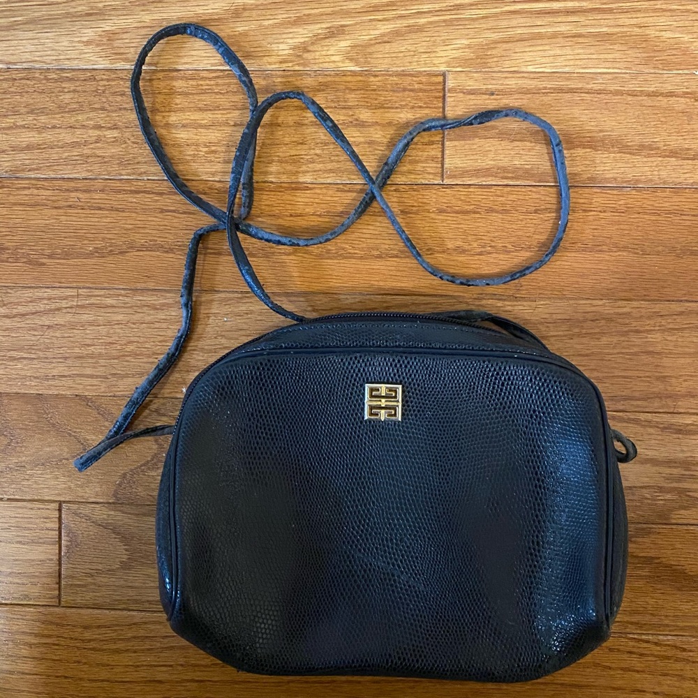 vintage givenchy navy crossbody bag